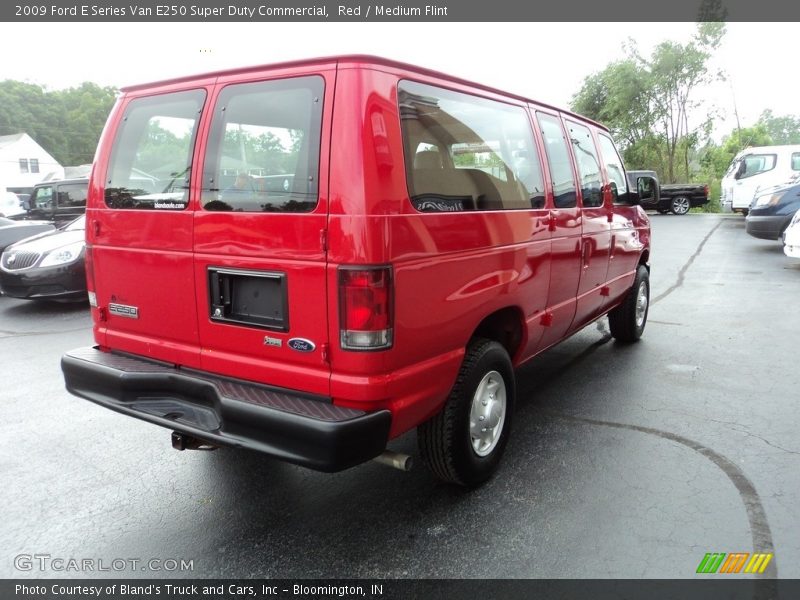 Red / Medium Flint 2009 Ford E Series Van E250 Super Duty Commercial
