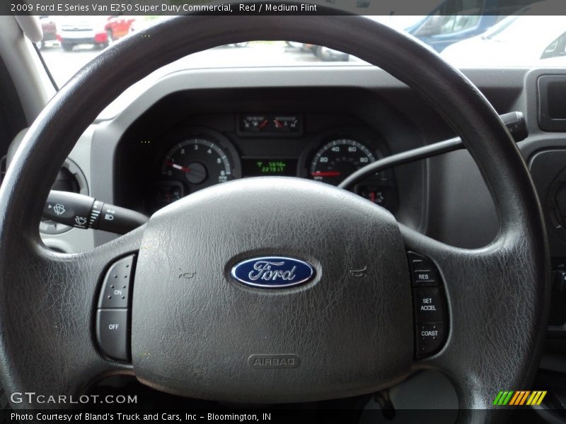 Red / Medium Flint 2009 Ford E Series Van E250 Super Duty Commercial