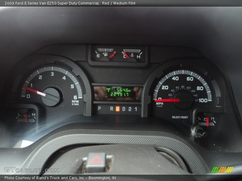 Red / Medium Flint 2009 Ford E Series Van E250 Super Duty Commercial