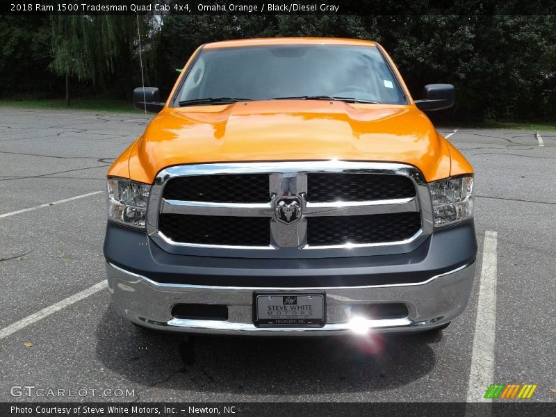 Omaha Orange / Black/Diesel Gray 2018 Ram 1500 Tradesman Quad Cab 4x4