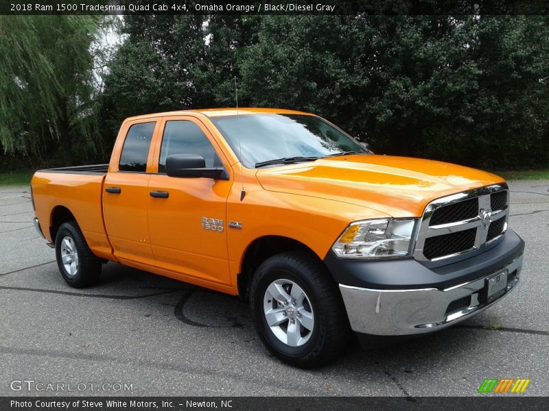 Omaha Orange / Black/Diesel Gray 2018 Ram 1500 Tradesman Quad Cab 4x4