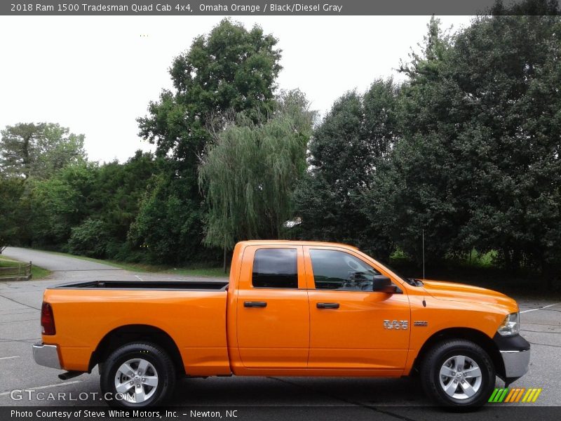 Omaha Orange / Black/Diesel Gray 2018 Ram 1500 Tradesman Quad Cab 4x4