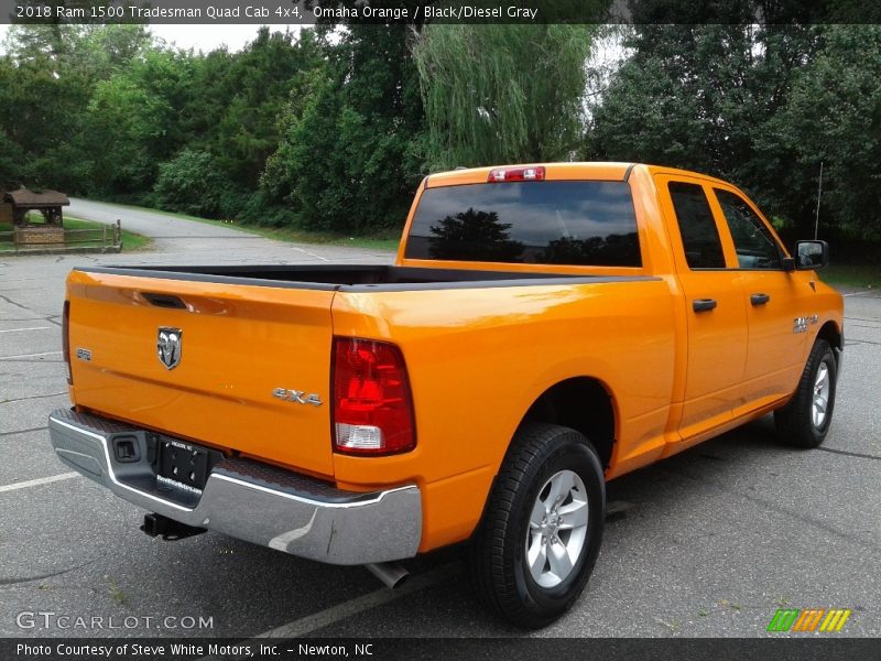 Omaha Orange / Black/Diesel Gray 2018 Ram 1500 Tradesman Quad Cab 4x4
