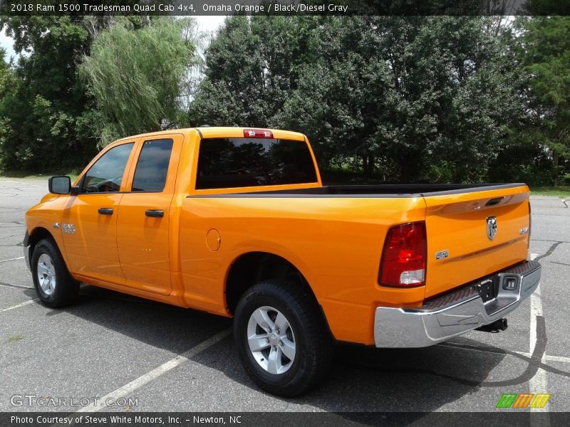Omaha Orange / Black/Diesel Gray 2018 Ram 1500 Tradesman Quad Cab 4x4