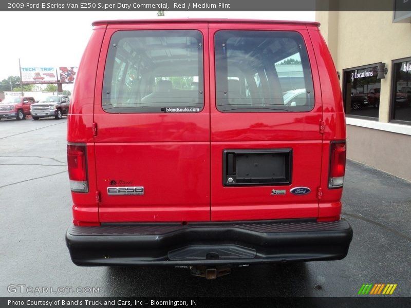 Red / Medium Flint 2009 Ford E Series Van E250 Super Duty Commercial