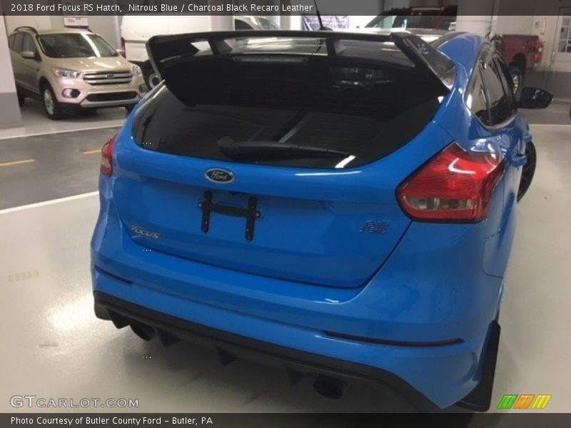 Nitrous Blue / Charcoal Black Recaro Leather 2018 Ford Focus RS Hatch