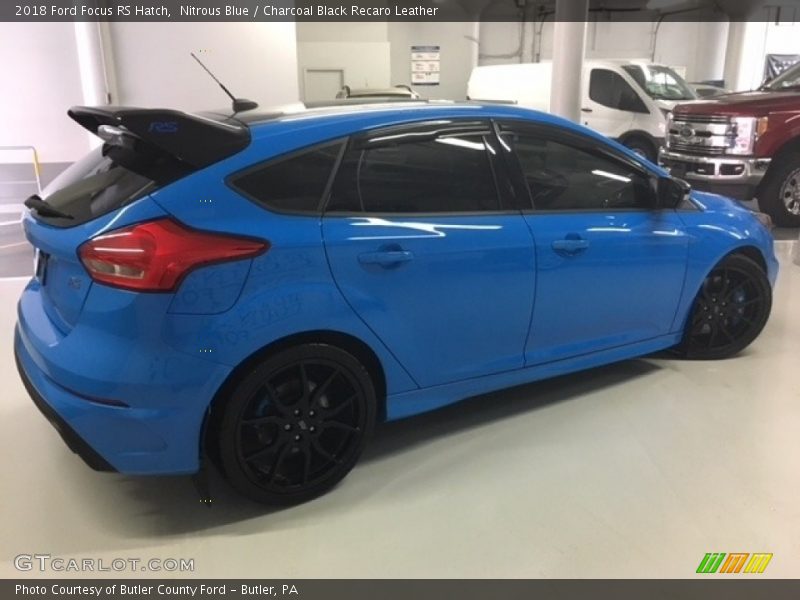 Nitrous Blue / Charcoal Black Recaro Leather 2018 Ford Focus RS Hatch