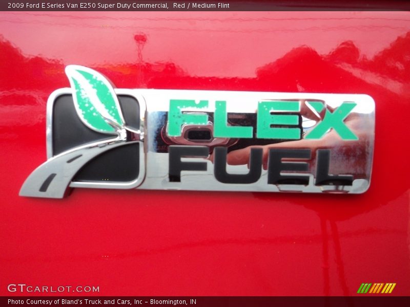 Red / Medium Flint 2009 Ford E Series Van E250 Super Duty Commercial