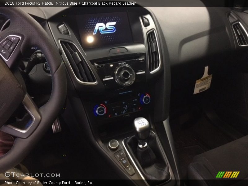 Nitrous Blue / Charcoal Black Recaro Leather 2018 Ford Focus RS Hatch