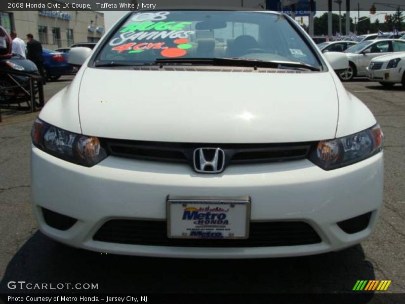 Taffeta White / Ivory 2008 Honda Civic LX Coupe