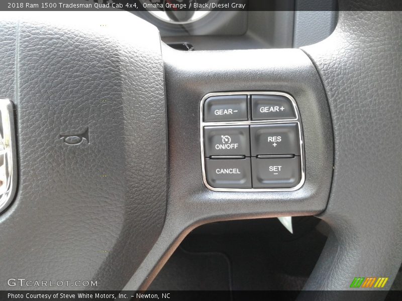 Omaha Orange / Black/Diesel Gray 2018 Ram 1500 Tradesman Quad Cab 4x4