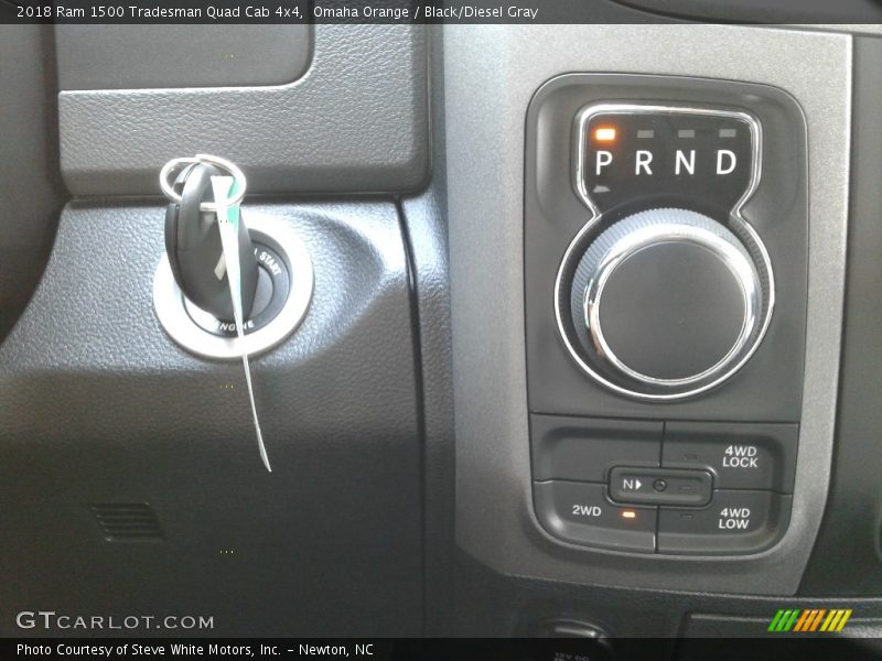 Omaha Orange / Black/Diesel Gray 2018 Ram 1500 Tradesman Quad Cab 4x4