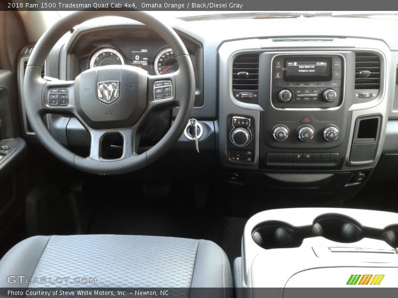 Omaha Orange / Black/Diesel Gray 2018 Ram 1500 Tradesman Quad Cab 4x4