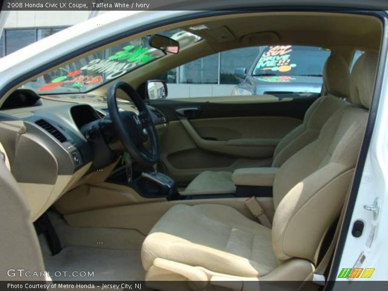 Taffeta White / Ivory 2008 Honda Civic LX Coupe