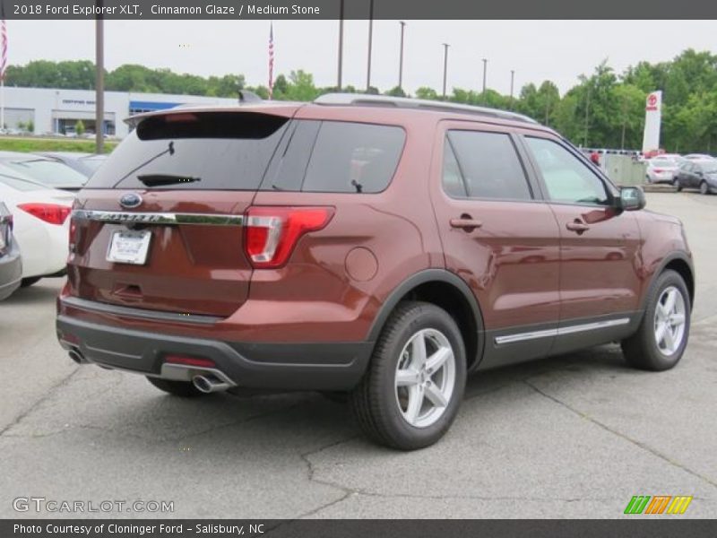 Cinnamon Glaze / Medium Stone 2018 Ford Explorer XLT