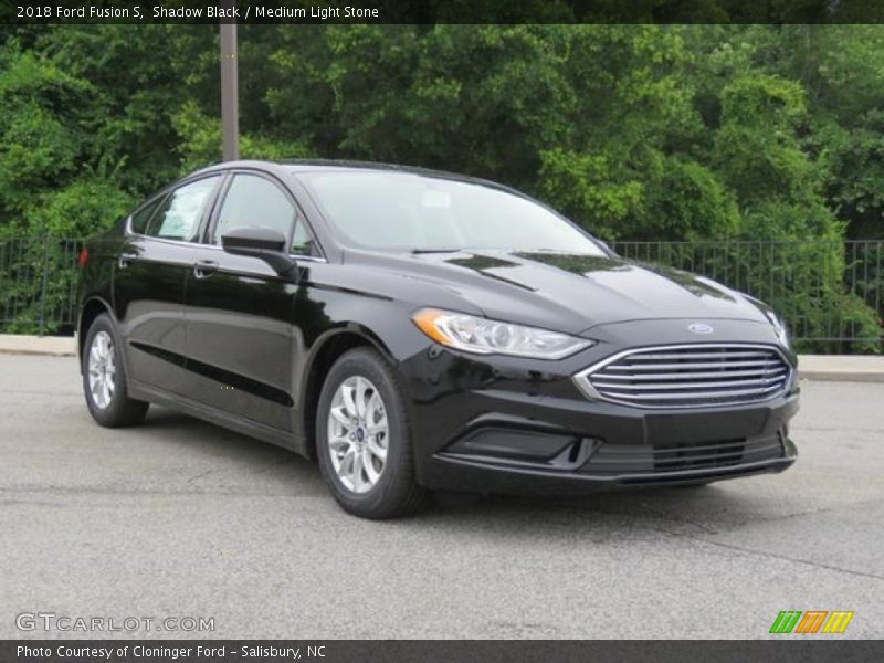 Shadow Black / Medium Light Stone 2018 Ford Fusion S