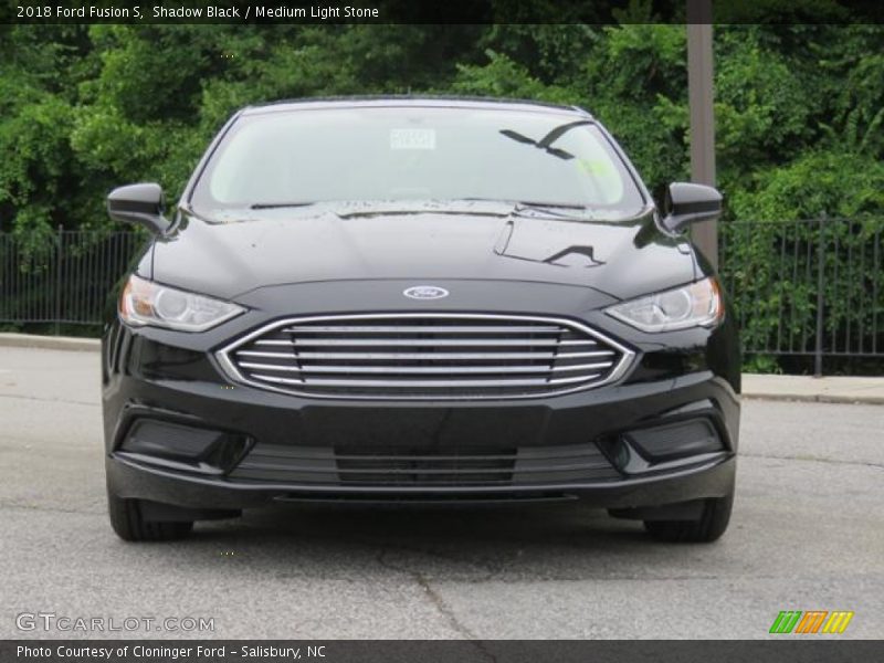 Shadow Black / Medium Light Stone 2018 Ford Fusion S
