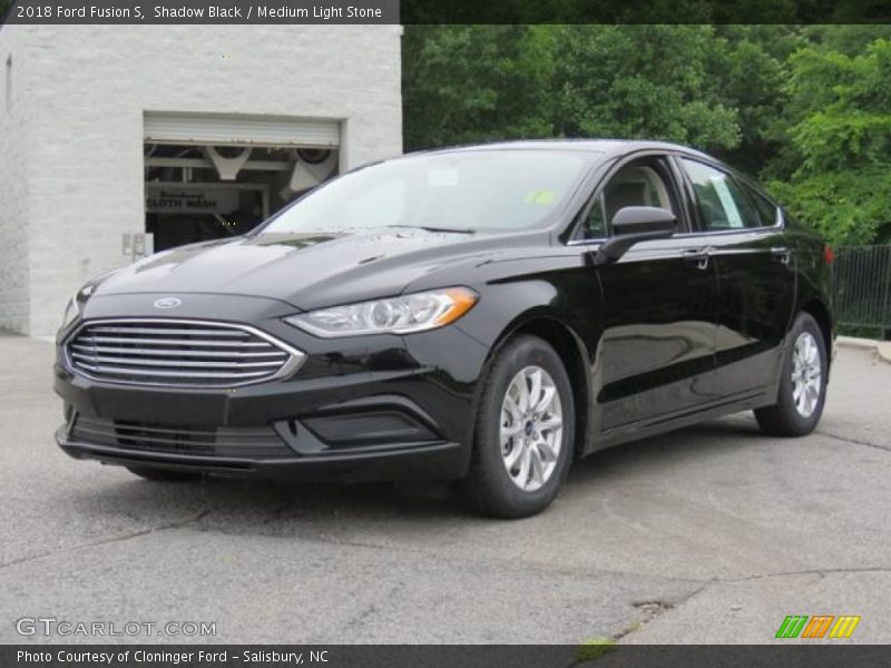 Shadow Black / Medium Light Stone 2018 Ford Fusion S