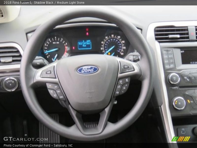Shadow Black / Medium Light Stone 2018 Ford Fusion S