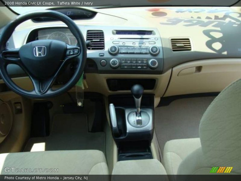 Taffeta White / Ivory 2008 Honda Civic LX Coupe