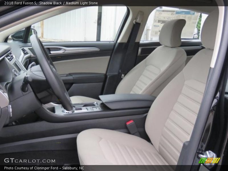 Shadow Black / Medium Light Stone 2018 Ford Fusion S