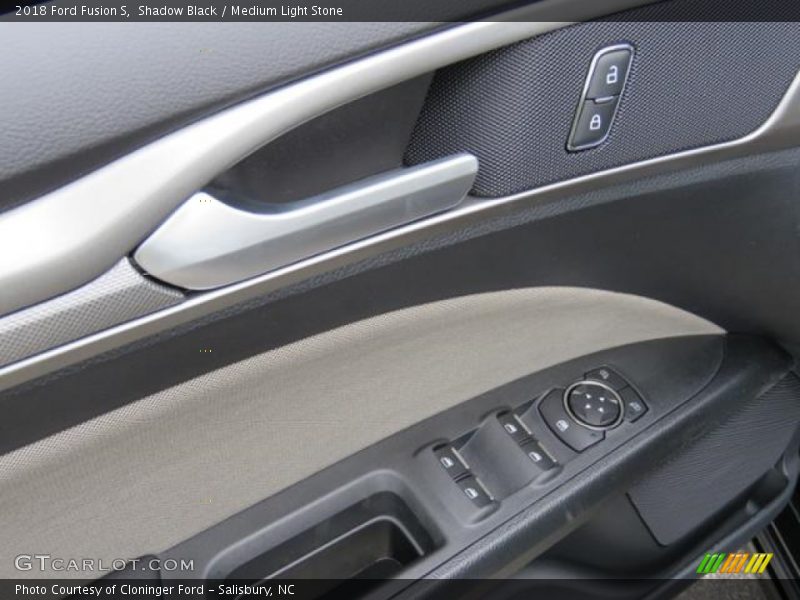 Shadow Black / Medium Light Stone 2018 Ford Fusion S