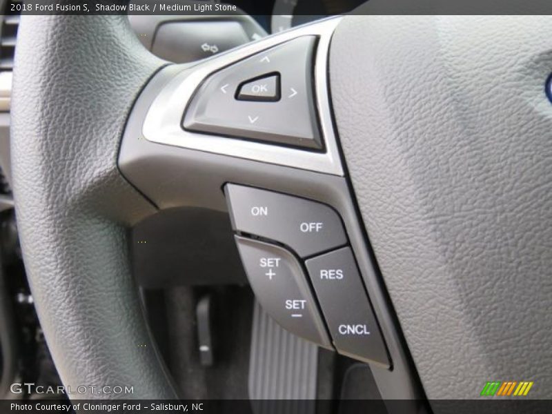 Shadow Black / Medium Light Stone 2018 Ford Fusion S