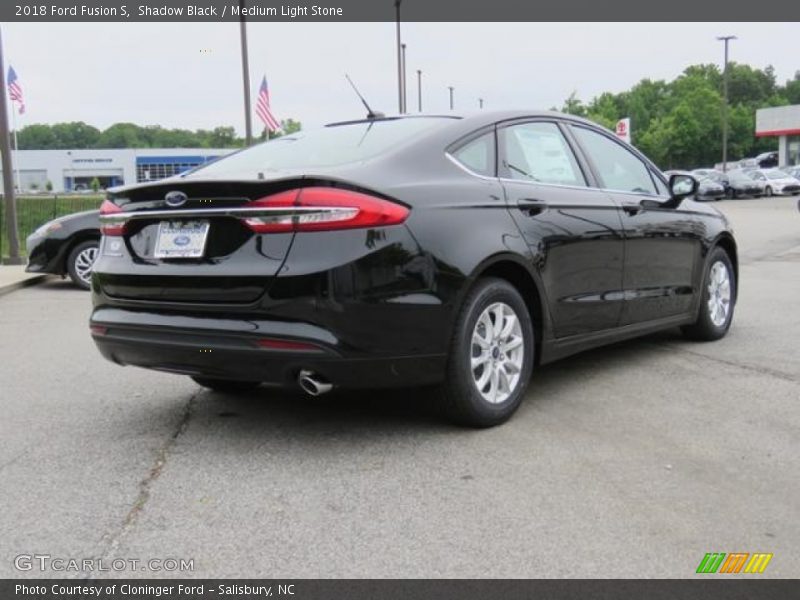 Shadow Black / Medium Light Stone 2018 Ford Fusion S