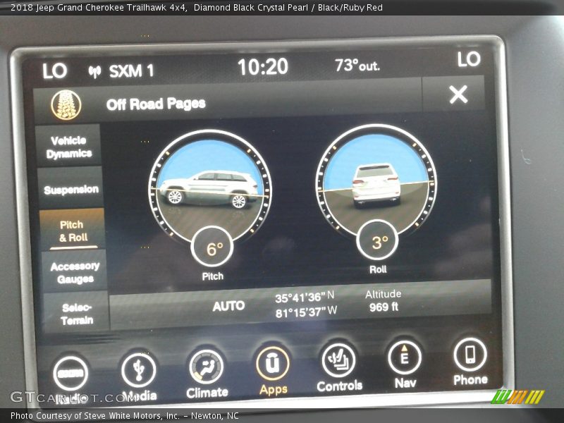 Diamond Black Crystal Pearl / Black/Ruby Red 2018 Jeep Grand Cherokee Trailhawk 4x4