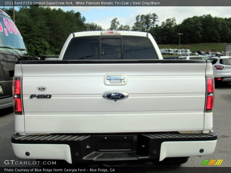 White Platinum Metallic Tri-Coat / Steel Gray/Black 2011 Ford F150 Limited SuperCrew 4x4