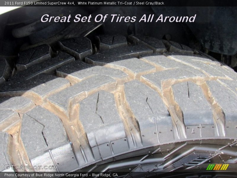 White Platinum Metallic Tri-Coat / Steel Gray/Black 2011 Ford F150 Limited SuperCrew 4x4