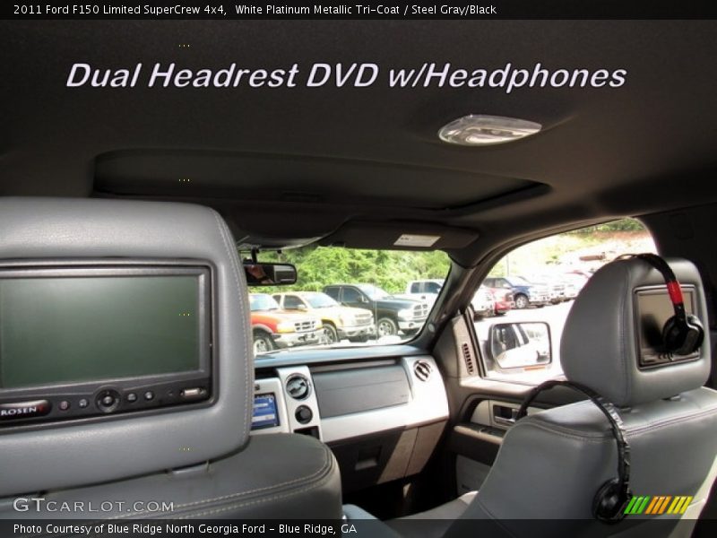 White Platinum Metallic Tri-Coat / Steel Gray/Black 2011 Ford F150 Limited SuperCrew 4x4