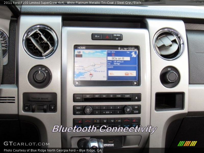 White Platinum Metallic Tri-Coat / Steel Gray/Black 2011 Ford F150 Limited SuperCrew 4x4