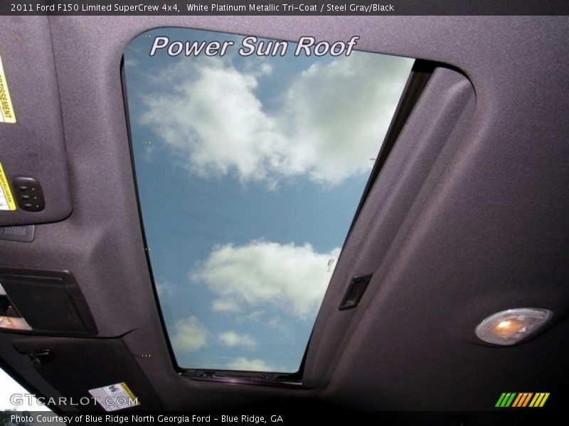 White Platinum Metallic Tri-Coat / Steel Gray/Black 2011 Ford F150 Limited SuperCrew 4x4