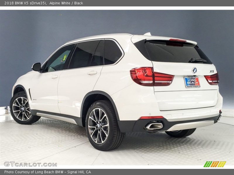 Alpine White / Black 2018 BMW X5 sDrive35i