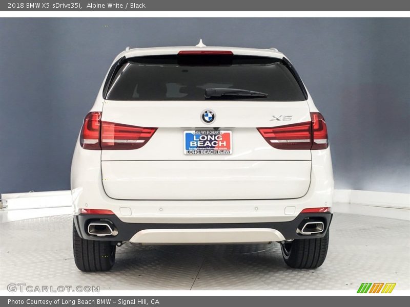 Alpine White / Black 2018 BMW X5 sDrive35i
