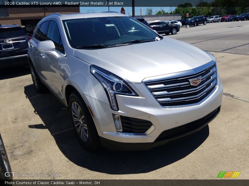 Radiant Silver Metallic / Jet Black 2018 Cadillac XT5 Luxury AWD