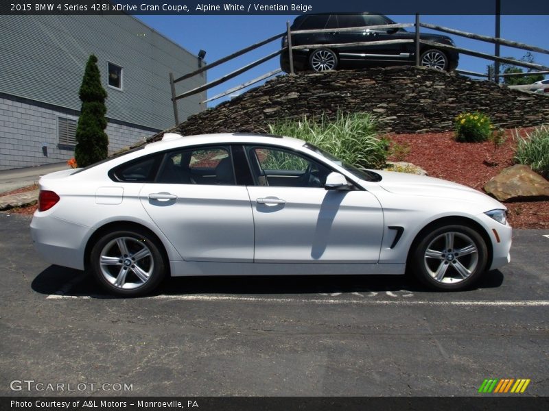 Alpine White / Venetian Beige 2015 BMW 4 Series 428i xDrive Gran Coupe