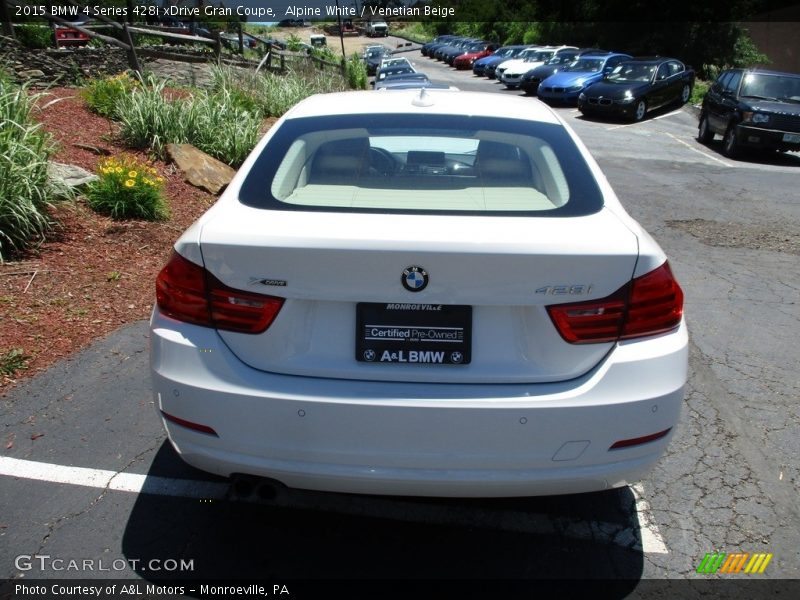 Alpine White / Venetian Beige 2015 BMW 4 Series 428i xDrive Gran Coupe