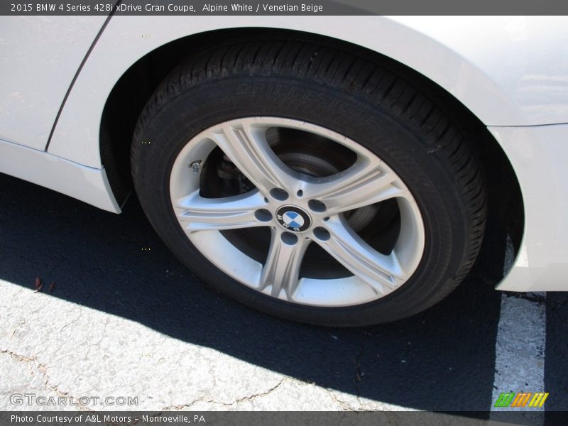 Alpine White / Venetian Beige 2015 BMW 4 Series 428i xDrive Gran Coupe