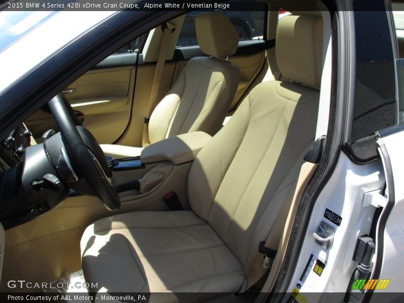Alpine White / Venetian Beige 2015 BMW 4 Series 428i xDrive Gran Coupe