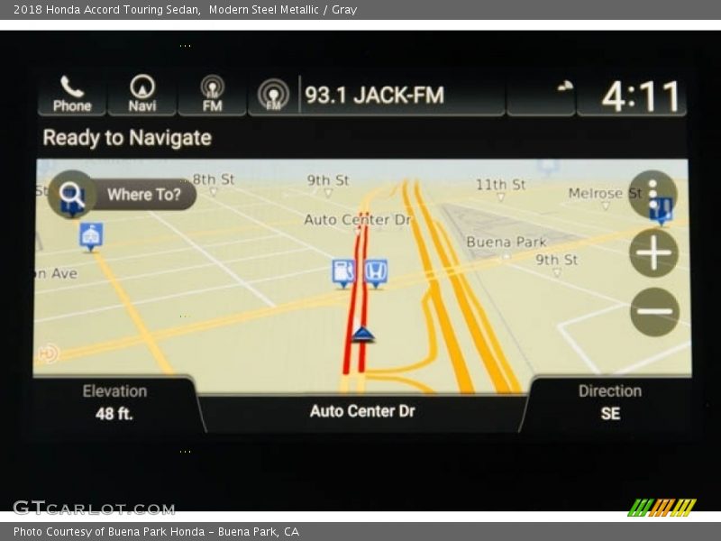 Modern Steel Metallic / Gray 2018 Honda Accord Touring Sedan