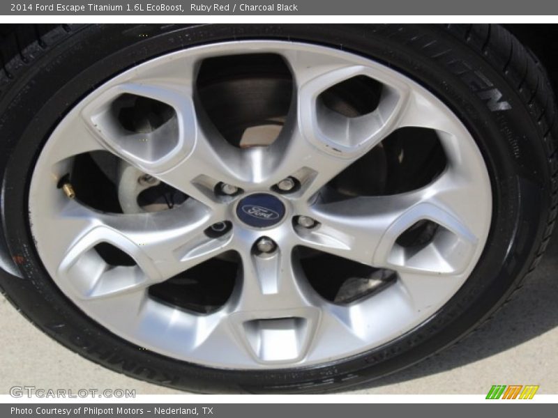 Ruby Red / Charcoal Black 2014 Ford Escape Titanium 1.6L EcoBoost