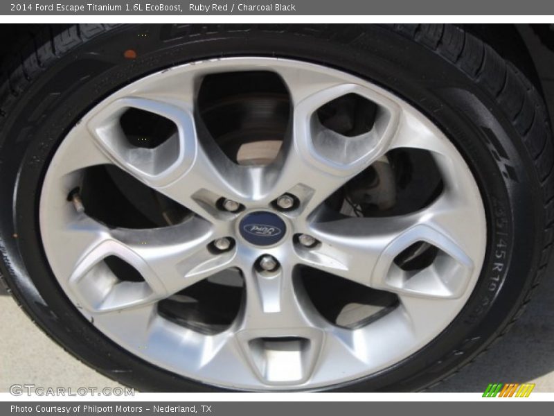 Ruby Red / Charcoal Black 2014 Ford Escape Titanium 1.6L EcoBoost