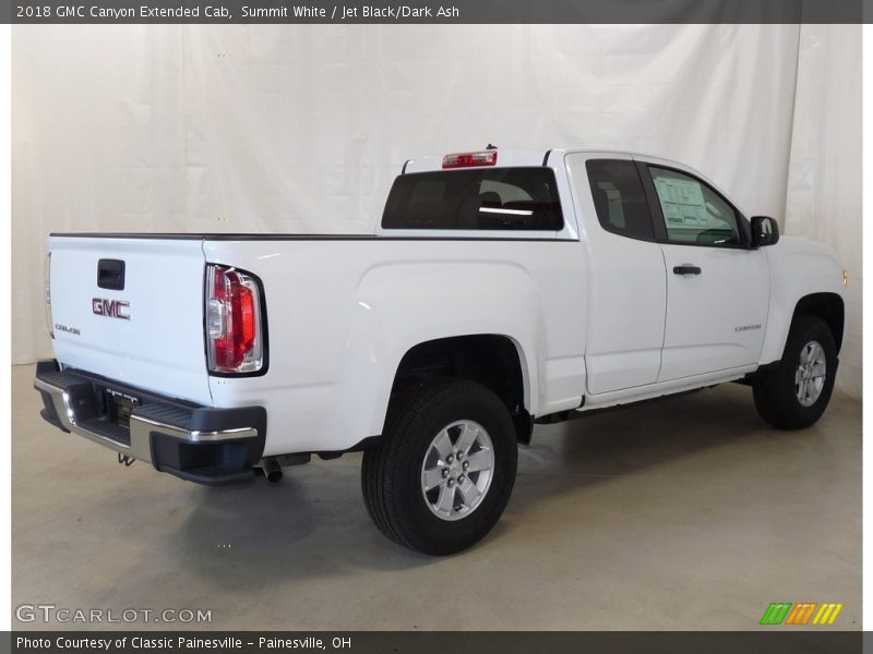 Summit White / Jet Black/Dark Ash 2018 GMC Canyon Extended Cab