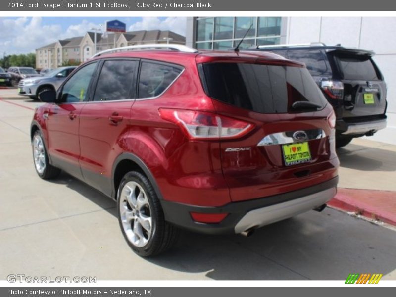 Ruby Red / Charcoal Black 2014 Ford Escape Titanium 1.6L EcoBoost