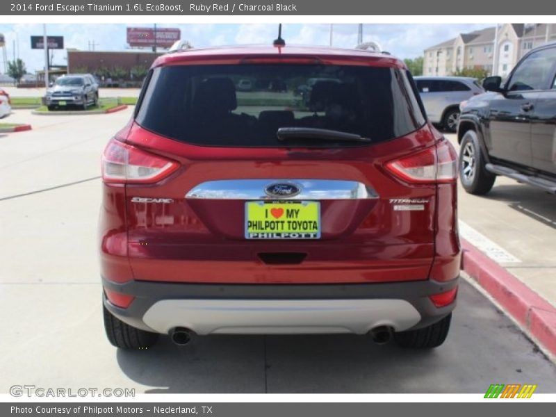 Ruby Red / Charcoal Black 2014 Ford Escape Titanium 1.6L EcoBoost