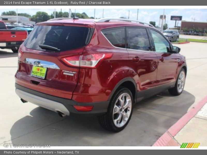 Ruby Red / Charcoal Black 2014 Ford Escape Titanium 1.6L EcoBoost