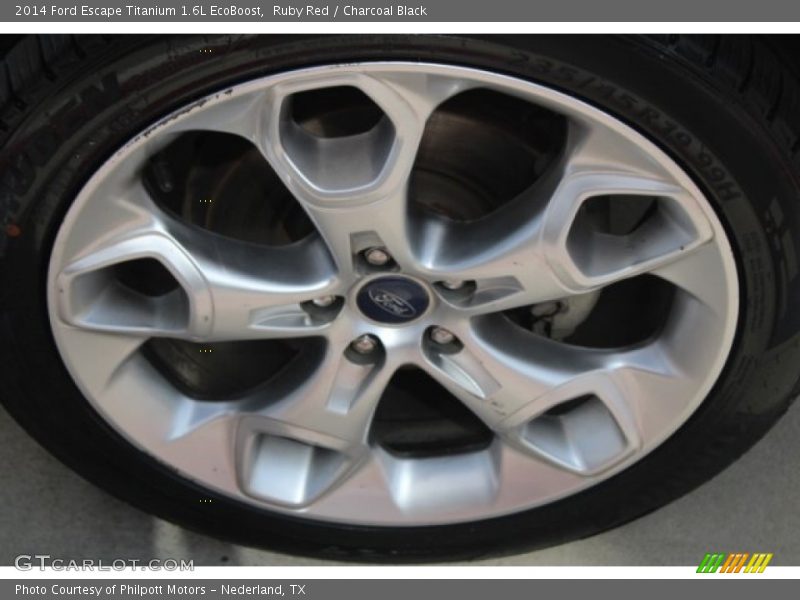 Ruby Red / Charcoal Black 2014 Ford Escape Titanium 1.6L EcoBoost