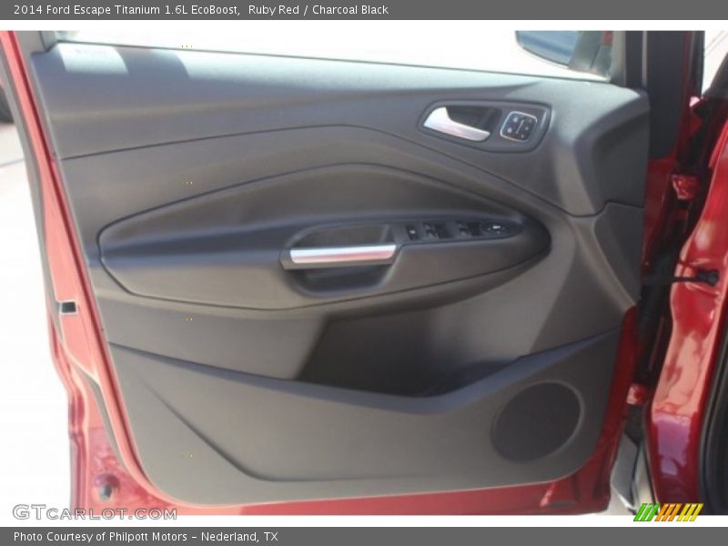 Ruby Red / Charcoal Black 2014 Ford Escape Titanium 1.6L EcoBoost